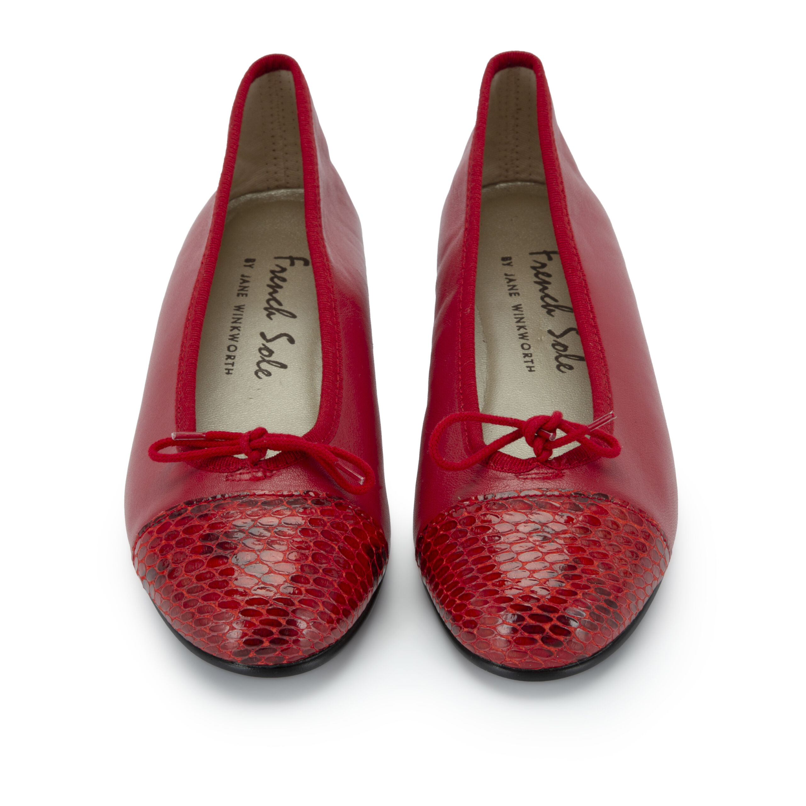Red ballet flats